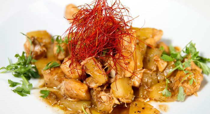 receta saludable pollo con piña